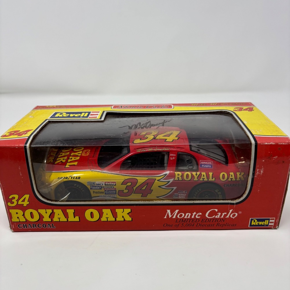 Mike McLaughlin Signed #34 Monte Carlo 1:24 Royal Oak Diecast Revell
